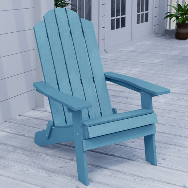 Dovecove Kylian Plastic Folding Adirondack Chair Wayfair
